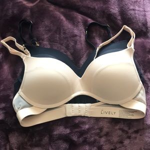 Package of 2 Lively Bras size 34B.